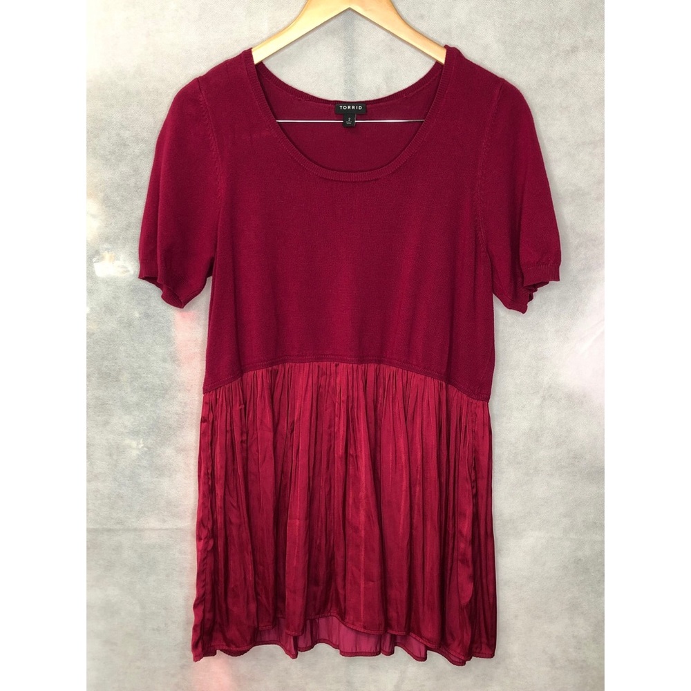 Peplum Satin Top